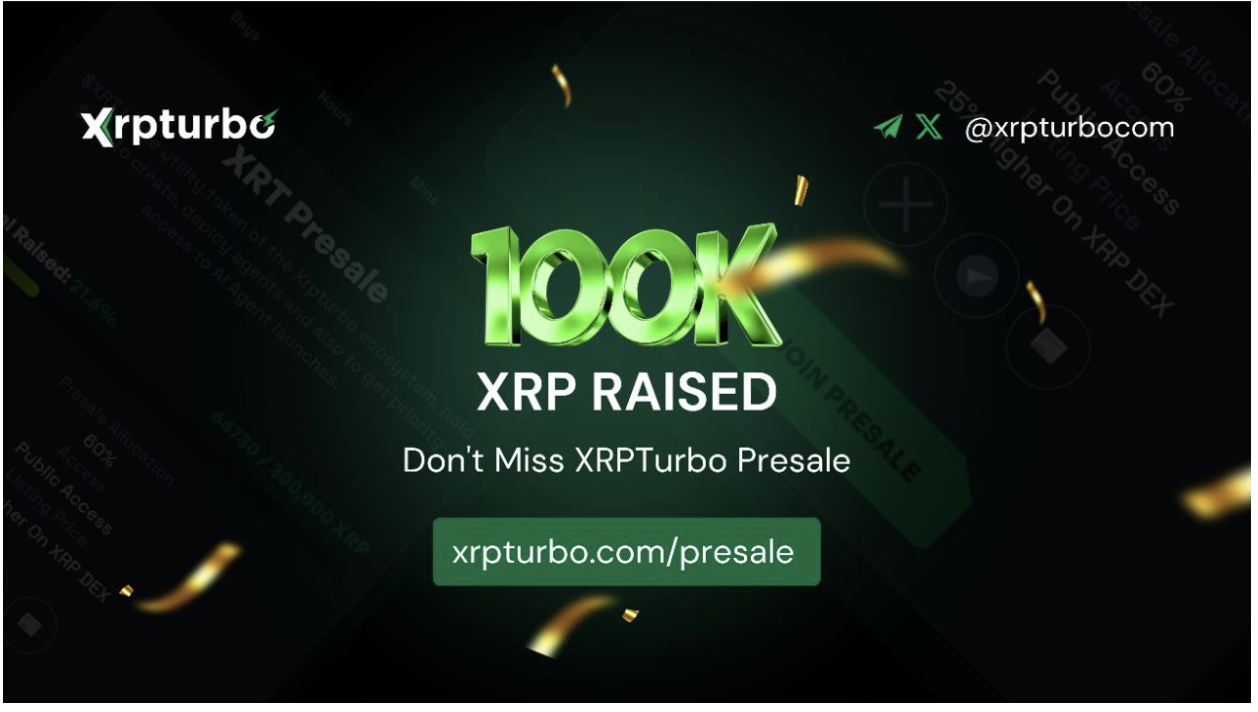 XRP News: XRPTurbo ($XRT) Presale Explodes Past 100K XRP, Set To Bring AI Agents To The Ripple Blockchain